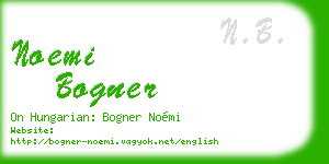 noemi bogner business card